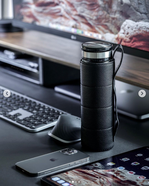 NVZION Shares His New 17oz Glass Water Bottle from ELDR Supply